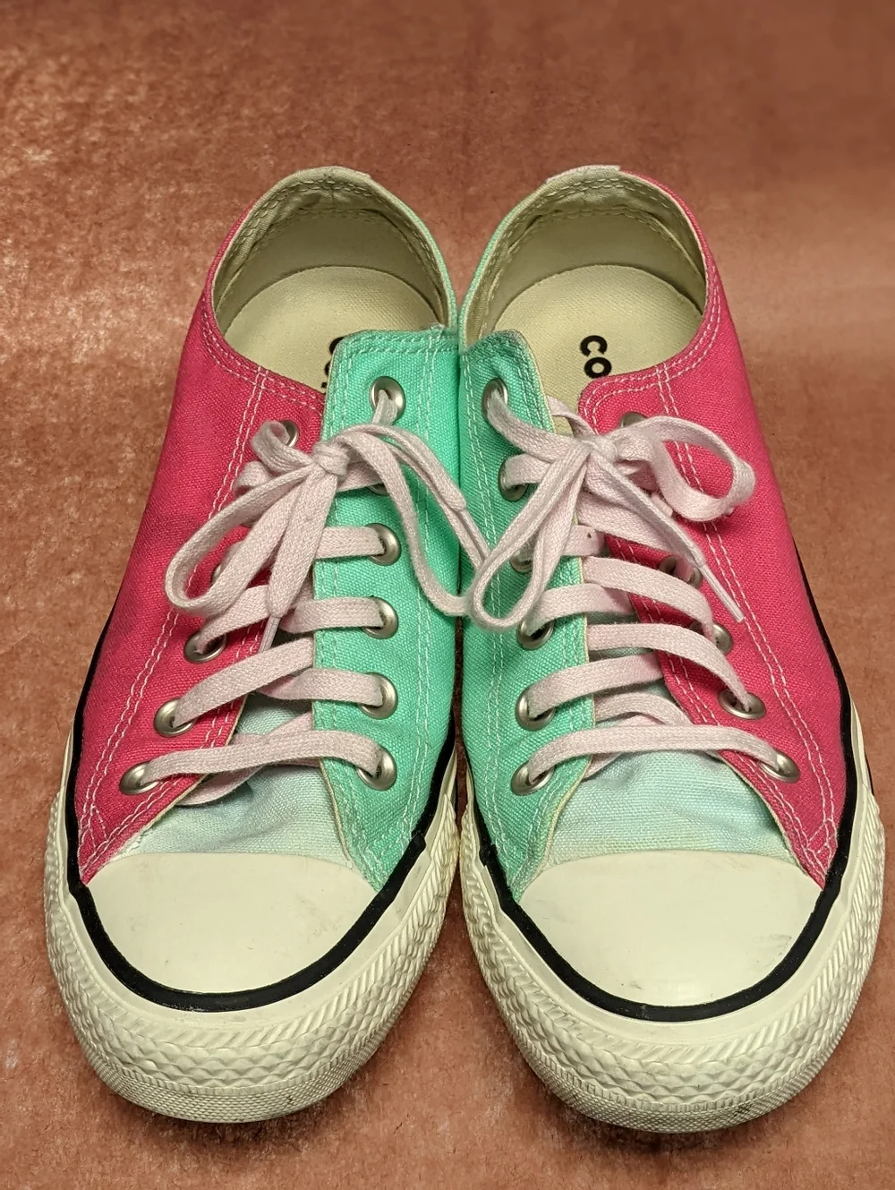Converse All-Star Unisex Sneakers Pastel  Multi Colors - Used Fair - Picture 2 of 12